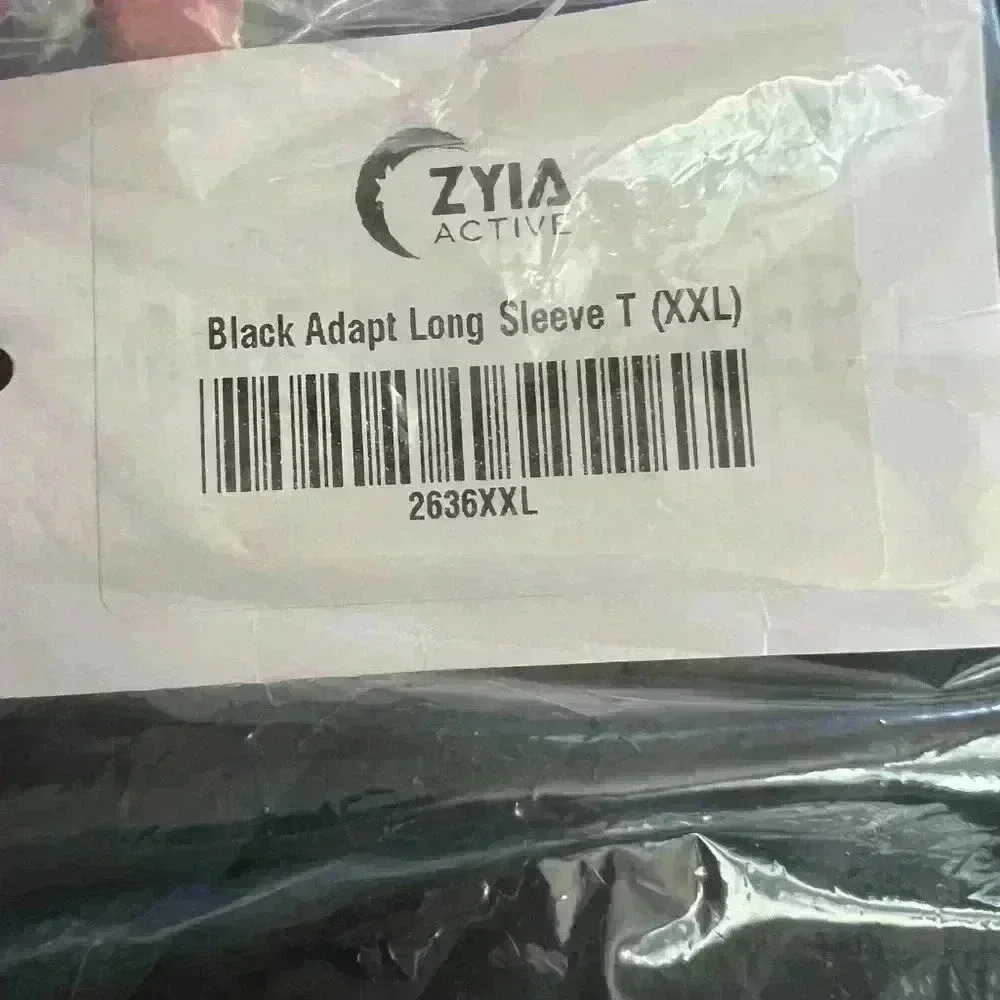 NWT ZYIA Black Adapt Long Sleeve T size XXL - Picture 10 of 10